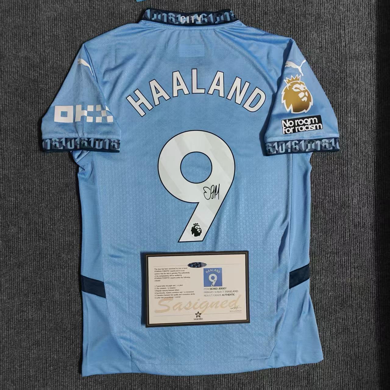 Manchester City "Haaland" Signed Shirt